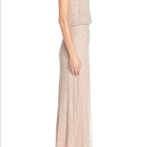 Adriana Papell Beaded Blouson Maxi Dress - Picture 3 of 8